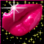 Gif animé bouche brillante